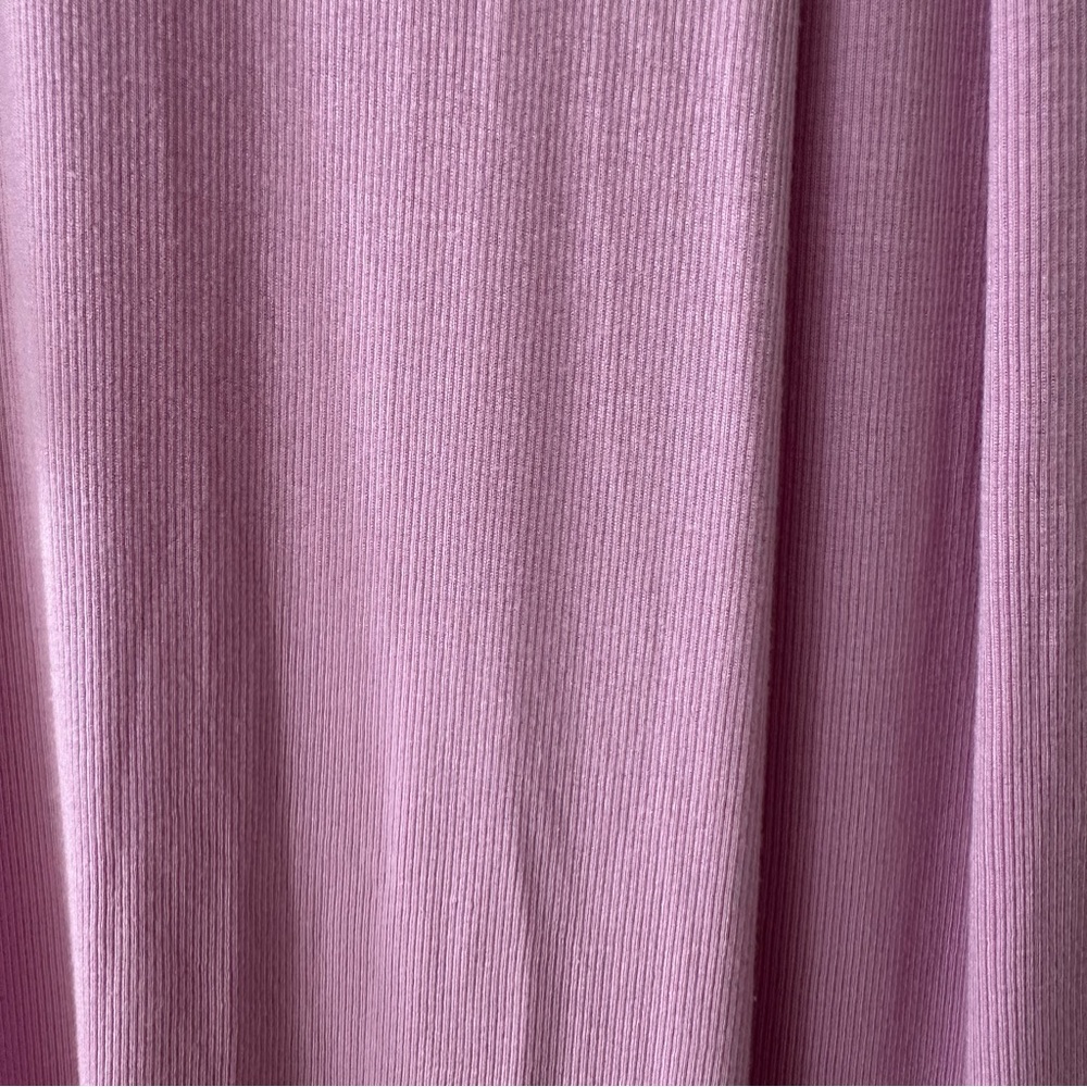 Athleta Light Pink Soft Ribbed Short Sleeve Oversized Tee, Size M - Picture 8 of 8